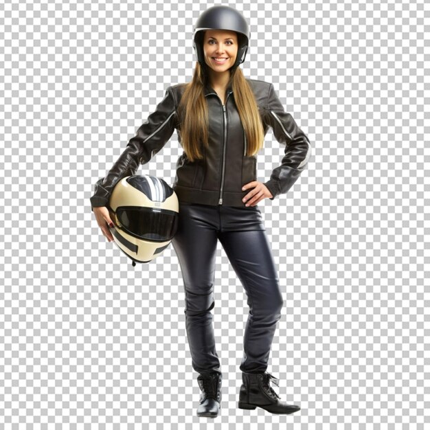 PSD mulher com capacete.