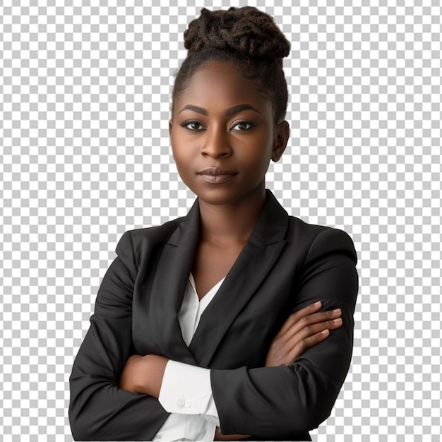 PSD mulher de negócios afro-americana