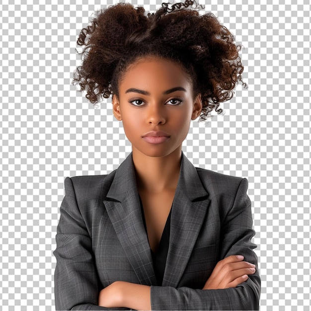 PSD mulher de negócios afro-americana