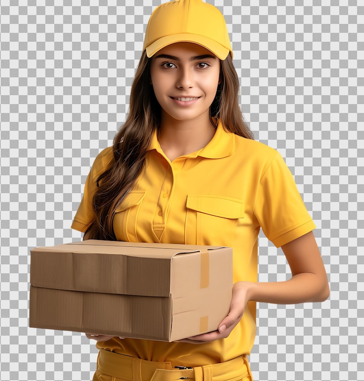 PSD mulher de parto com fundo transparente
