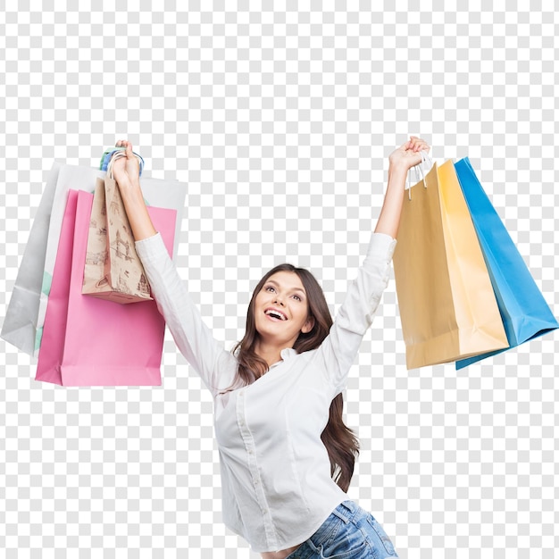Mulher feliz a desfrutar
