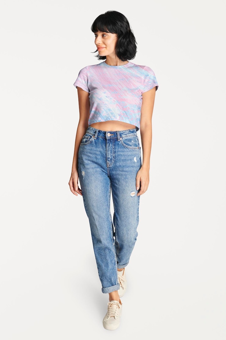 PSD mulheres 39 crop top mockup moda casual psd