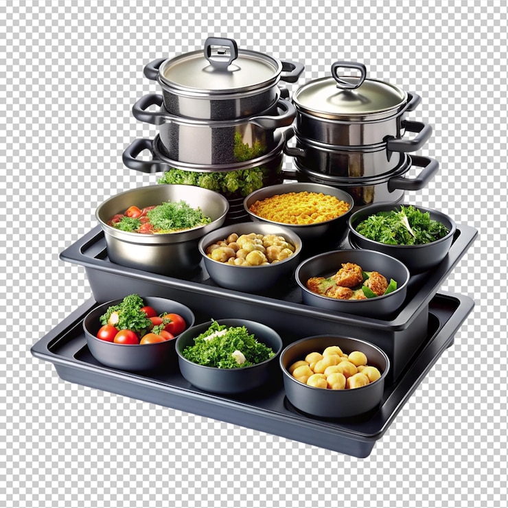 PSD multi cooker aislado sobre un fondo transparente