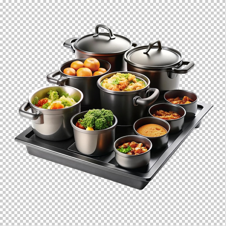 PSD multi cooker aislado sobre un fondo transparente