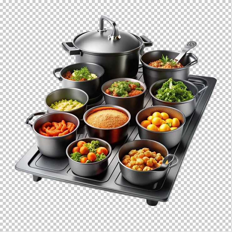 PSD multi cooker aislado sobre un fondo transparente