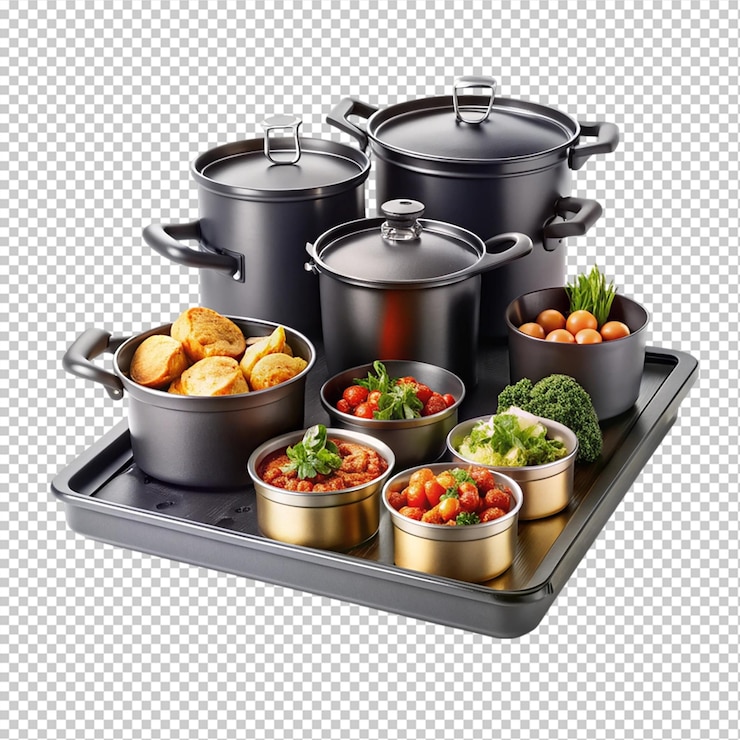 PSD multi cooker aislado sobre un fondo transparente