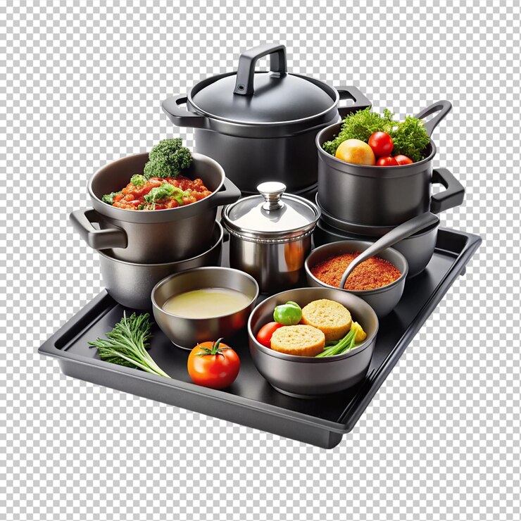 PSD multi cooker aislado sobre un fondo transparente