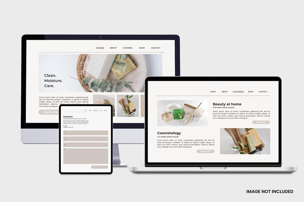 Multi-Device-Responsive-Mockup mit mehreren Geräten