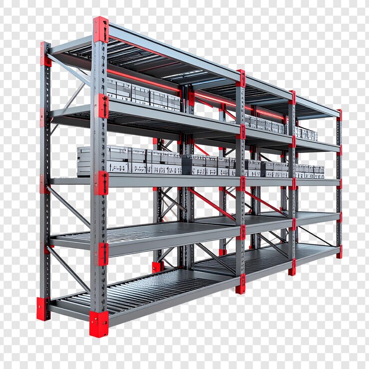 PSD multi tiered industrial metal storage rack