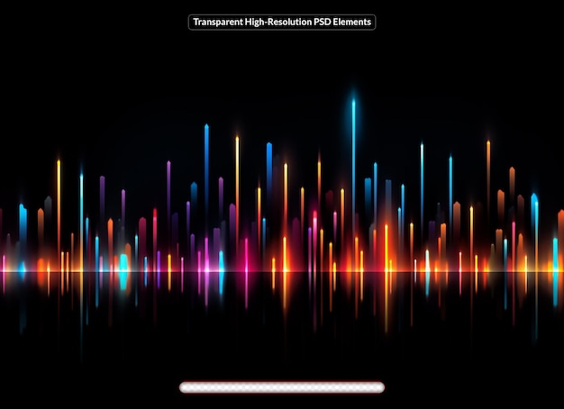 multicolor music equalizer background for active events