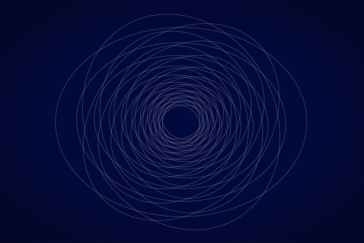 PSD multiple thin concentric ellipses converging to the