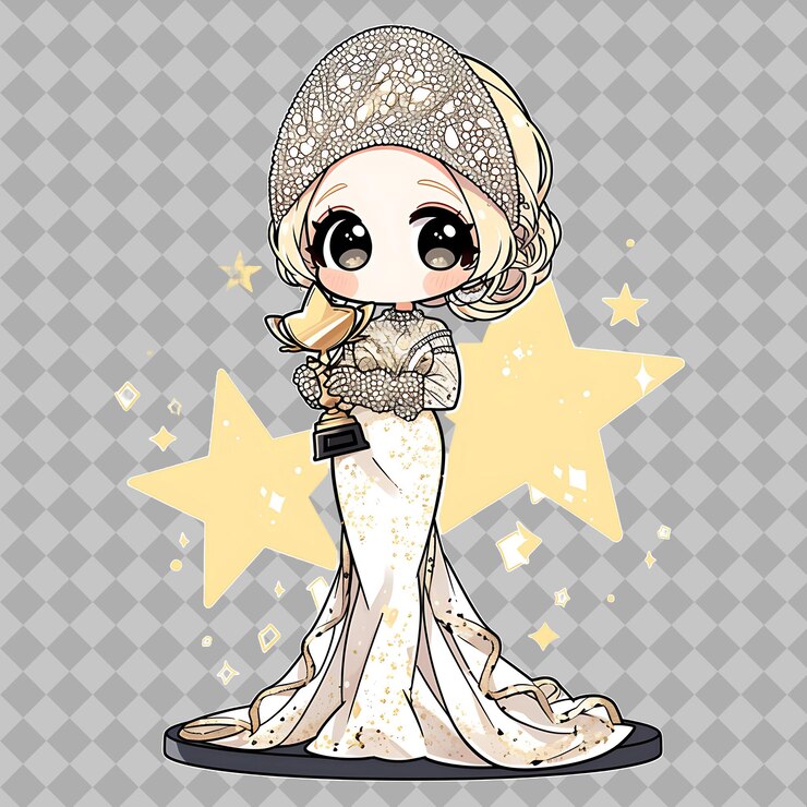 PSD mundo abierto de kawaii anime con adorables personajes de chibi diseños de pegatinas y descargas digitales