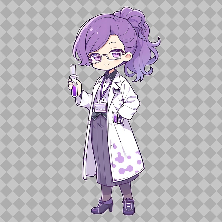 PSD mundo abierto de kawaii anime con adorables personajes de chibi diseños de pegatinas y descargas digitales