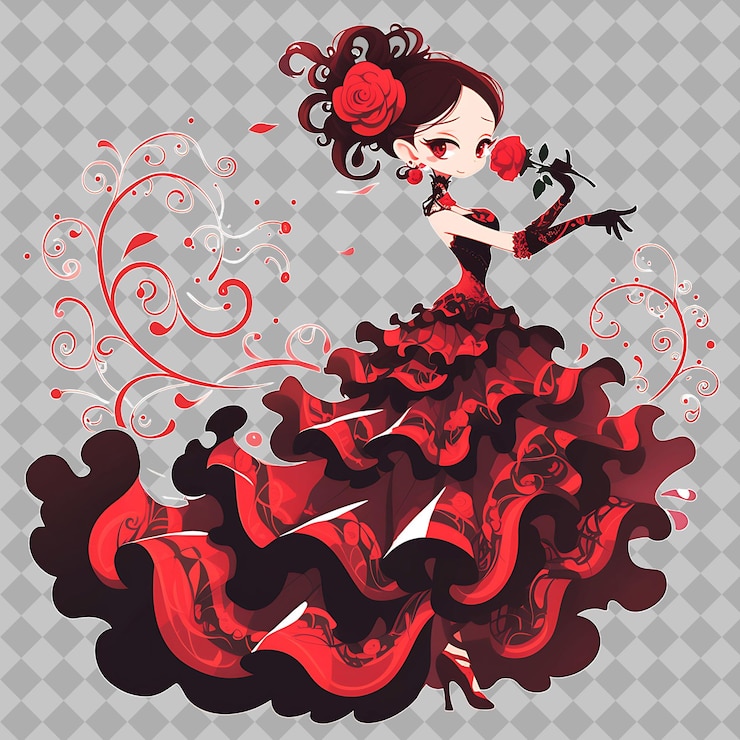 PSD mundo abierto de kawaii anime con adorables personajes de chibi diseños de pegatinas y descargas digitales