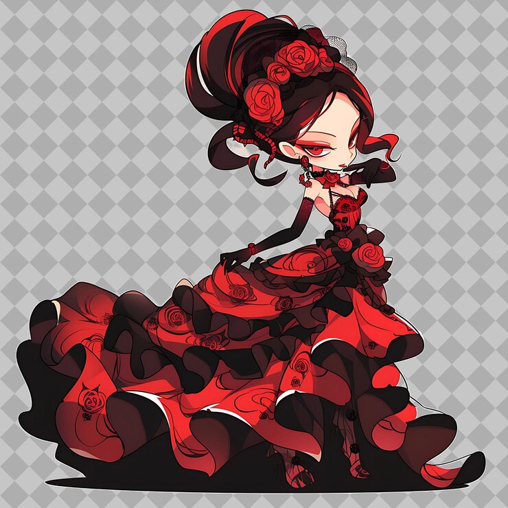PSD mundo abierto de kawaii anime con adorables personajes de chibi diseños de pegatinas y descargas digitales