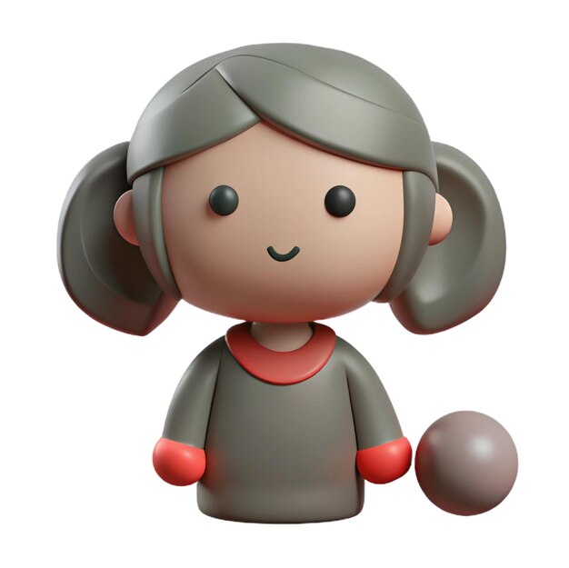 una muñeca con una camisa que dice la palabra en ella