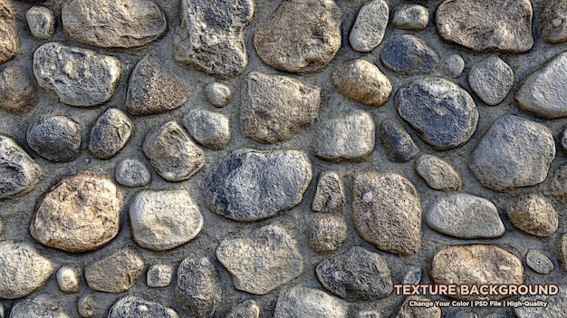 Le mur du bâtiment de la mer de rochers de différentes couleurs forme ronde