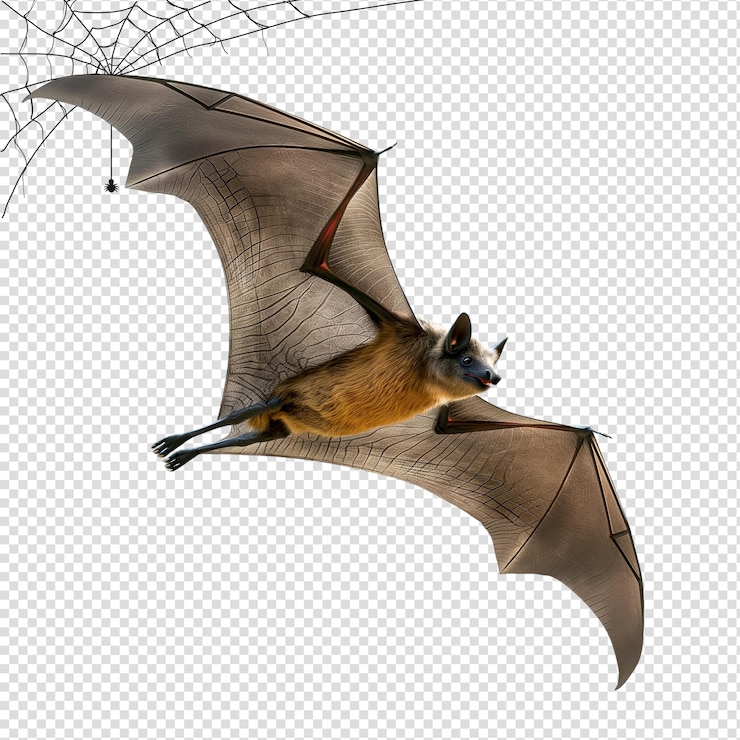PSD murciélago para halloween png transparente