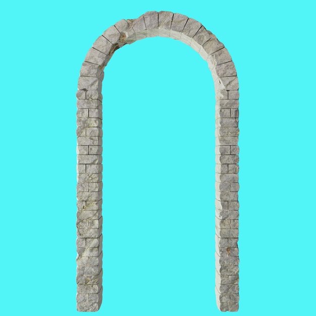 Muro del cancello di rendering di oggetti 3D