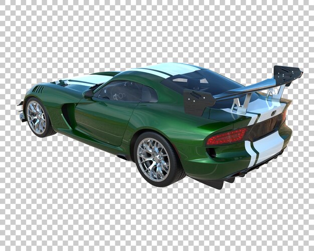 PSD muscle car sobre fondo transparente. representación 3d - ilustración