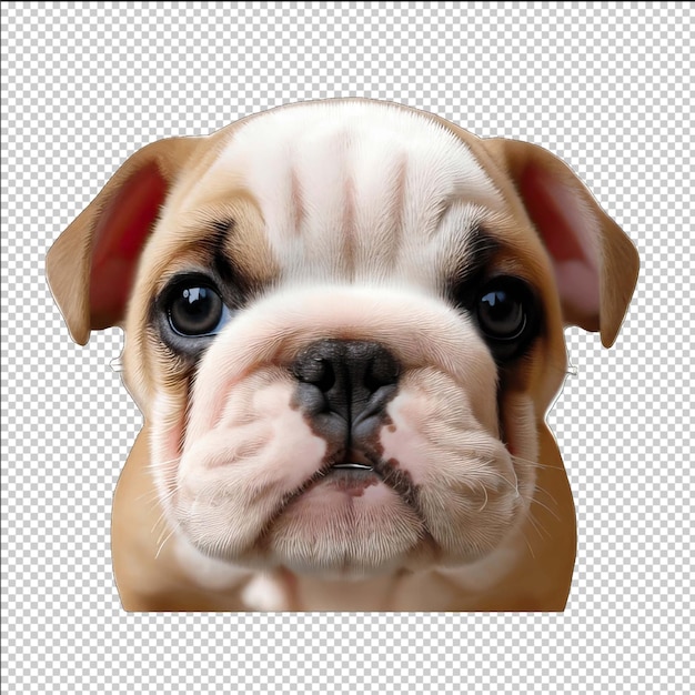 Museau d'un chien heureux en PNG