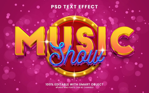 PSD musik 3d-texteffekt