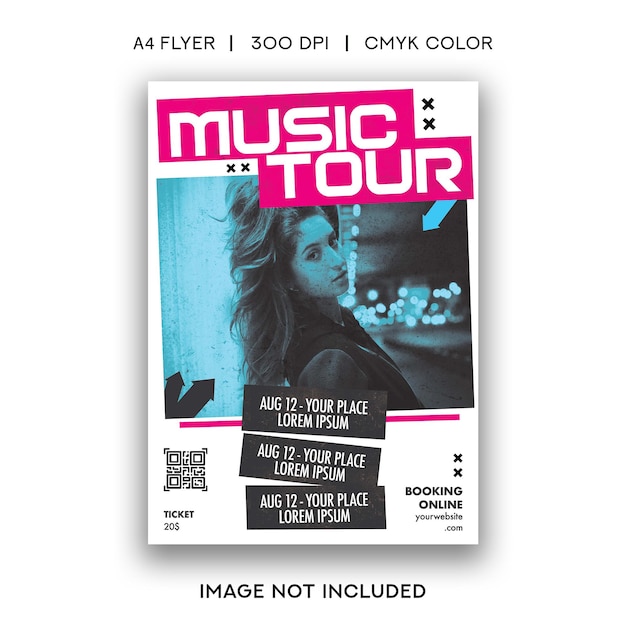 PSD musik-tour-flyer