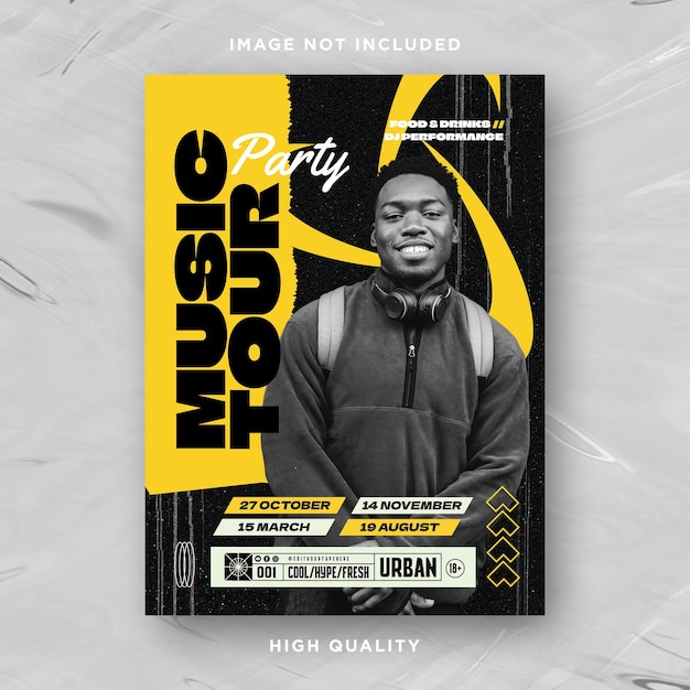 Musik-Tour-Party-Flyer