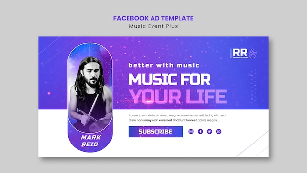 Musikereignis-Promo-Vorlage für soziale Medien