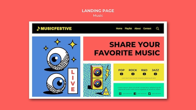 PSD musikfest landing page