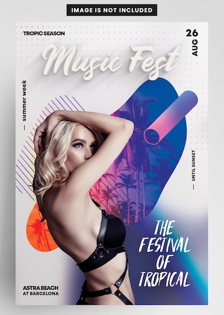 Musikfestival-after-party-flyer