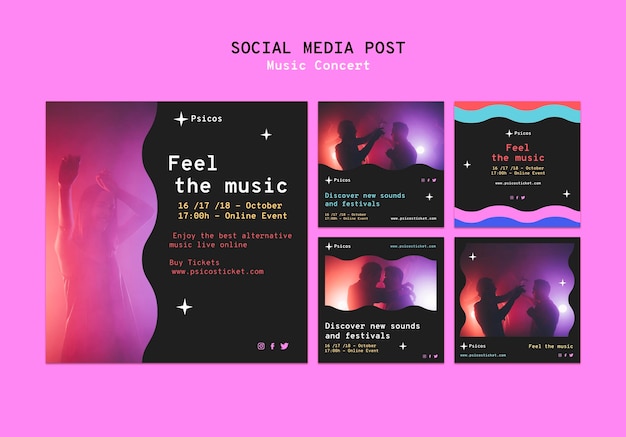 Musikkonzert Social-Media-Beiträge eingestellt