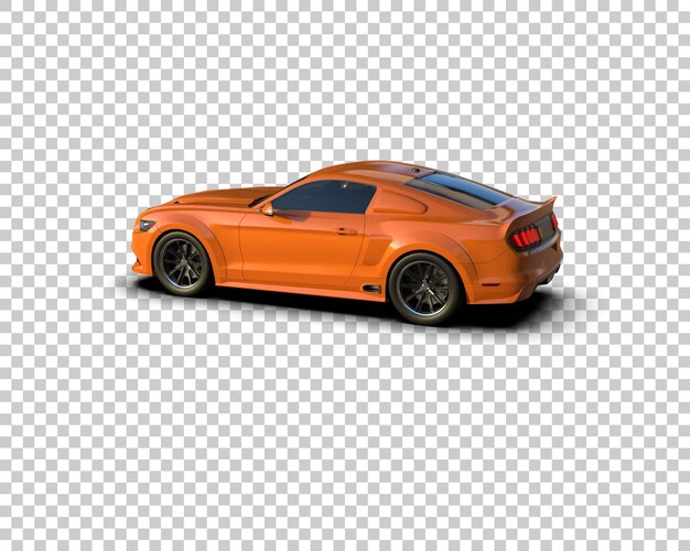 Muskelwagen isoliert auf dem Hintergrund 3D-Rendering-Illustration