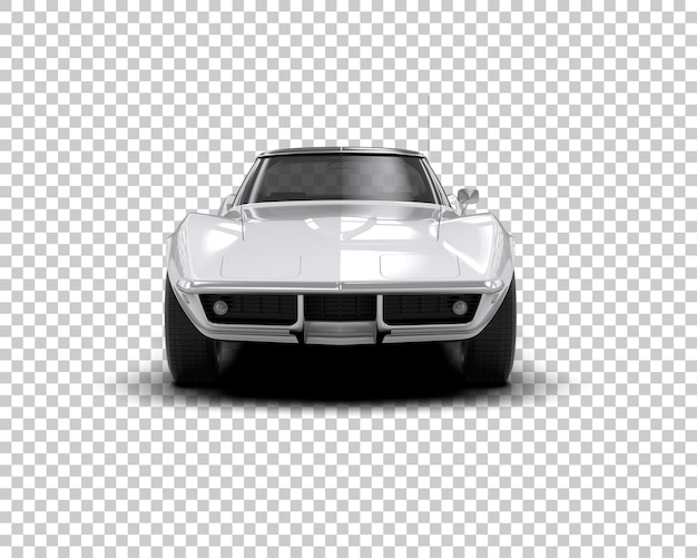 Muskelwagen isoliert auf dem Hintergrund 3D-Rendering-Illustration