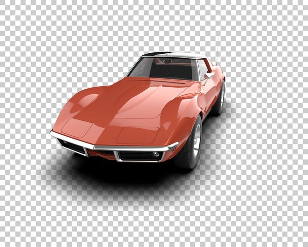 Muskelwagen isoliert auf dem Hintergrund 3D-Rendering-Illustration