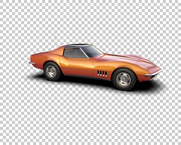 Muskelwagen isoliert auf dem Hintergrund 3D-Rendering-Illustration
