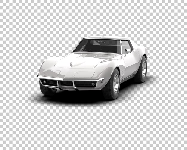 Muskelwagen isoliert auf dem Hintergrund 3D-Rendering-Illustration