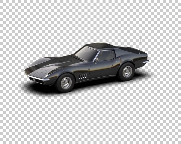 Muskelwagen isoliert auf dem Hintergrund 3D-Rendering-Illustration