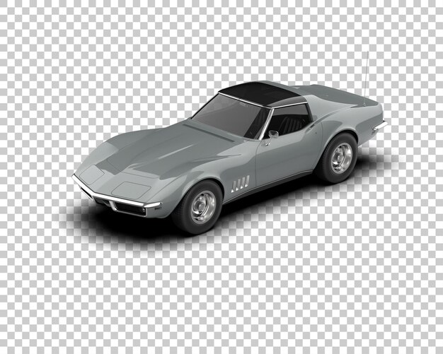 Muskelwagen isoliert auf dem Hintergrund 3D-Rendering-Illustration