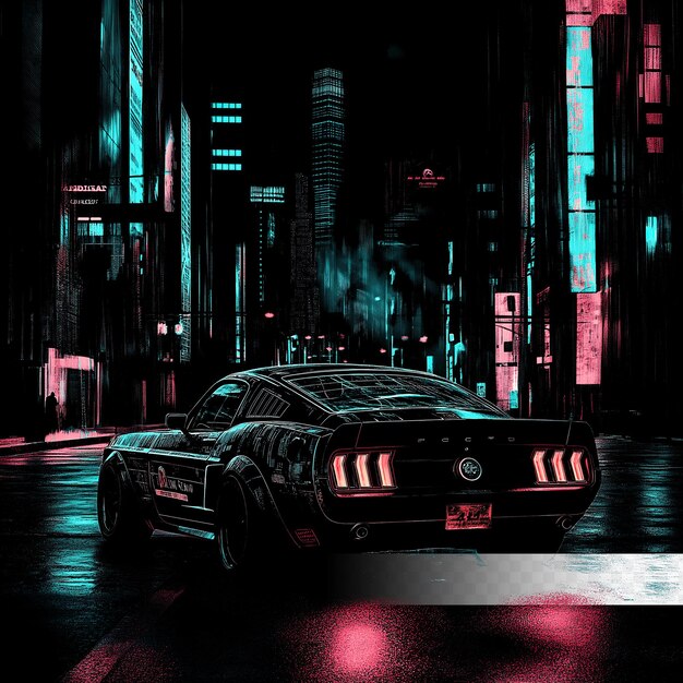 El Mustang Cyberpunk