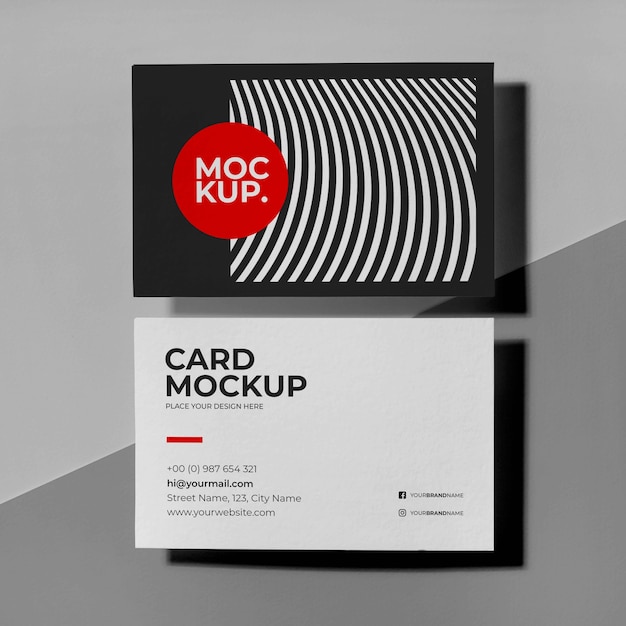 PSD musterbesuchskarten-mockup