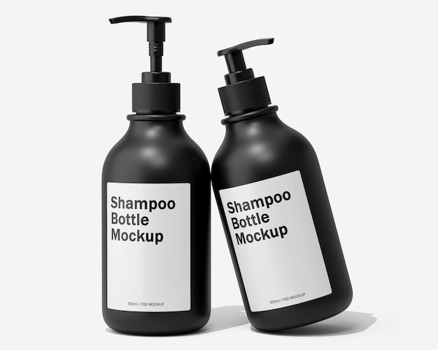 Musterverpackung für Shampooflaschen