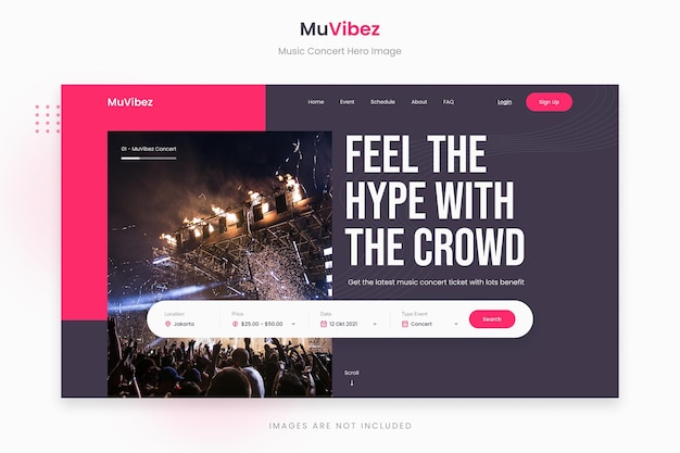 Muvibez modern hype music concert hero image