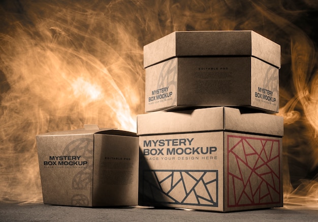 PSD mystery-box-verpackungsmodell