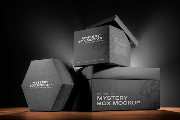 Mystery-box-verpackungsmodell