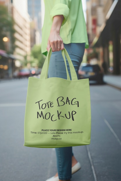 Nachhaltige Reisetaschen-Mockup