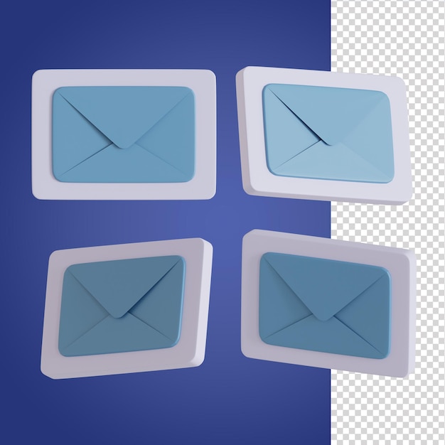 Nachricht Pop-up-3D-Illustration