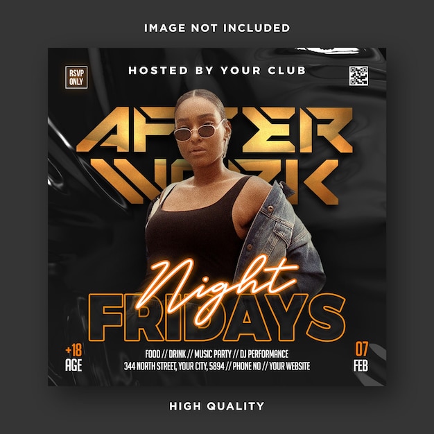 Nachtclub-party-flyer-design-vorlage