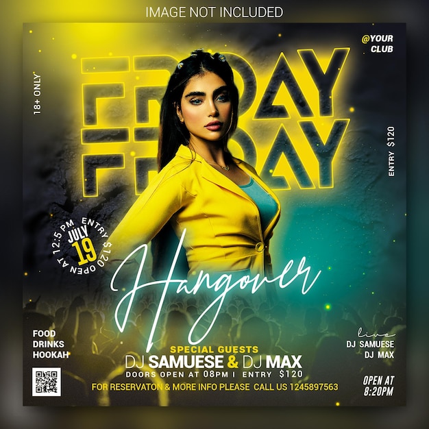 Nachtclub-Party-Flyer