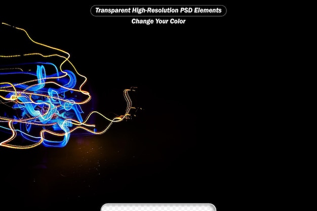 PSD nachtlicht farbenfrohes abstraktes hintergrundlicht der nacht
